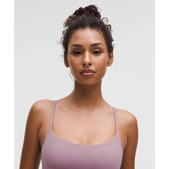 Lululemon Wunder Train Strappy Racer Bra Support A/B in Lavender Lux NEW - Picture 3 of 6